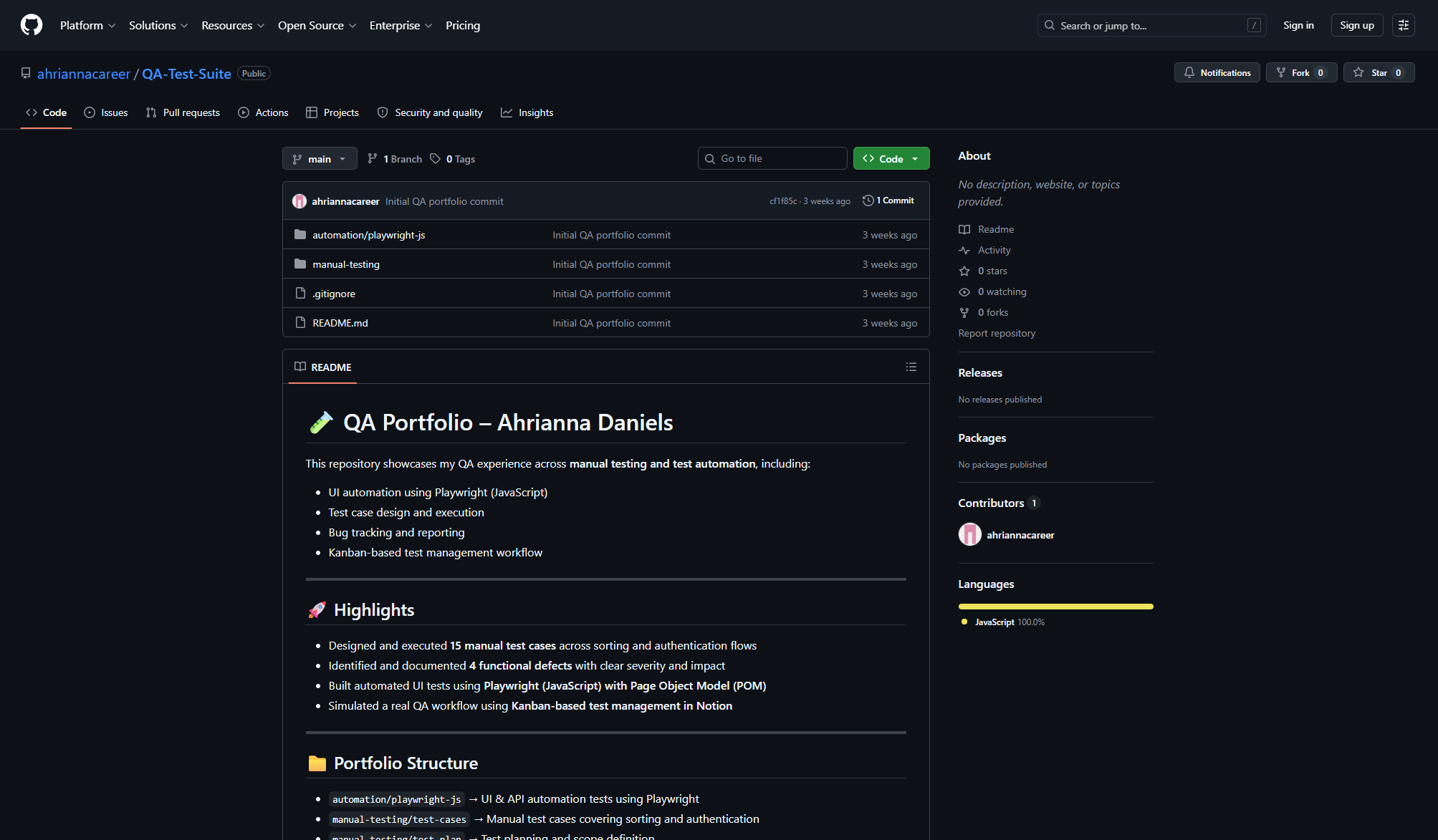 Image ofQA Testing Suite